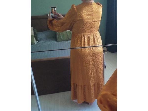 Oranje panterprint jurk XL