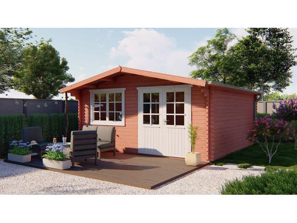 Blokhut - Tuinhuis Hendrick | 44 mm | vuren onbehandeld