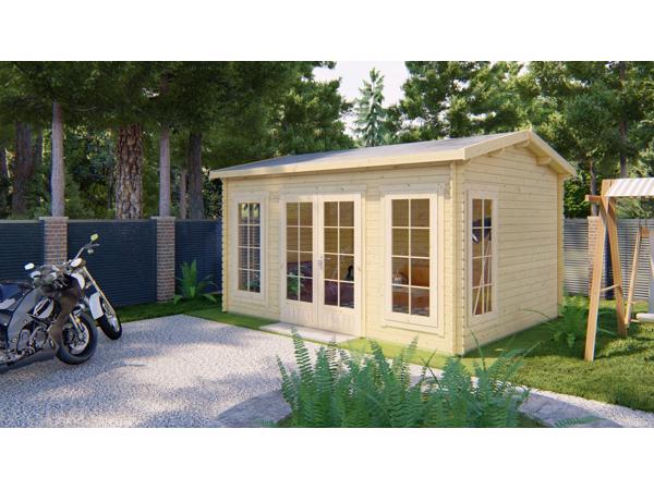 Blokhut - Tuinhuis Arne | 28 mm | vuren onbehandeld