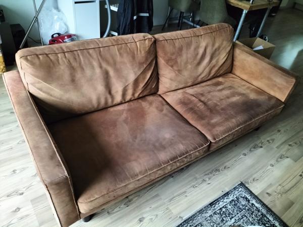 Stoere bruine industriële bank