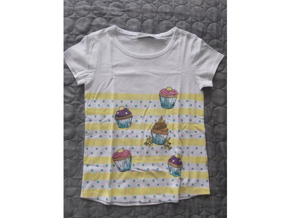 Glo-Story cupcakes t-shirt geel 116