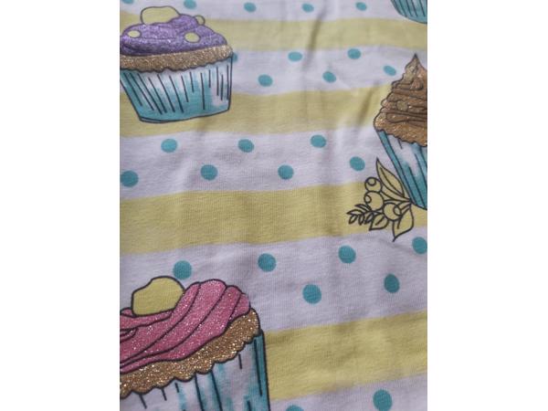 Glo-Story cupcakes t-shirt geel 116