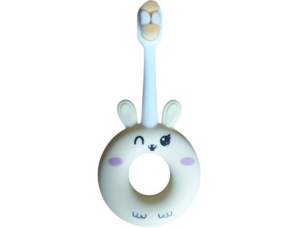Baby tandenborstel konijn geel