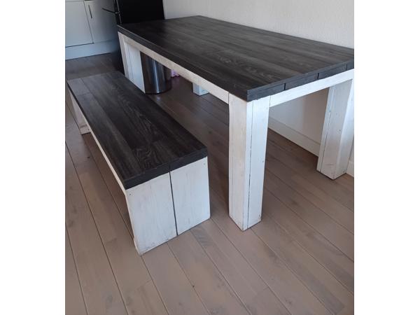 Steigerhouten tafel (zonder bankje)