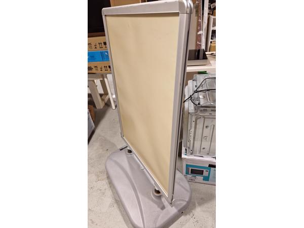 Stoepbord groot (2-zijdig) met vaste bak