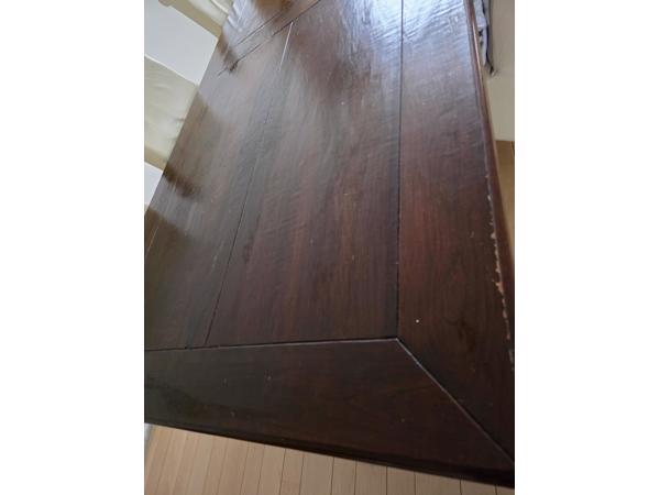 Eettafel, 240x100 stevig,massief hout, overschilderbaar