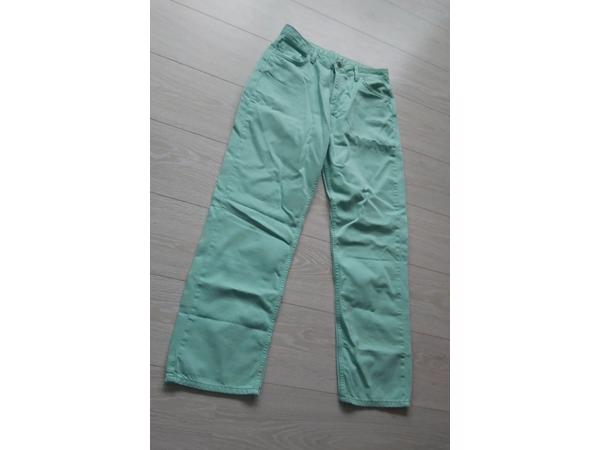 Jeans mintgroen recht model 40