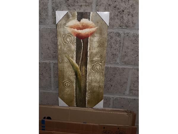 3 klaproos schilderijen nog in verpakking