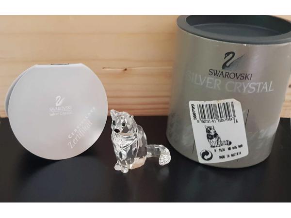 Swarovski Kat zittend met doos en certificaat