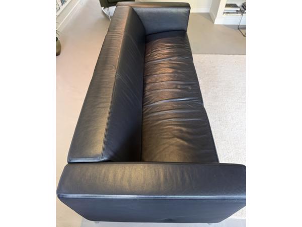 Gelderland Bank – 3-zits designbank – zwart leer – topstaat