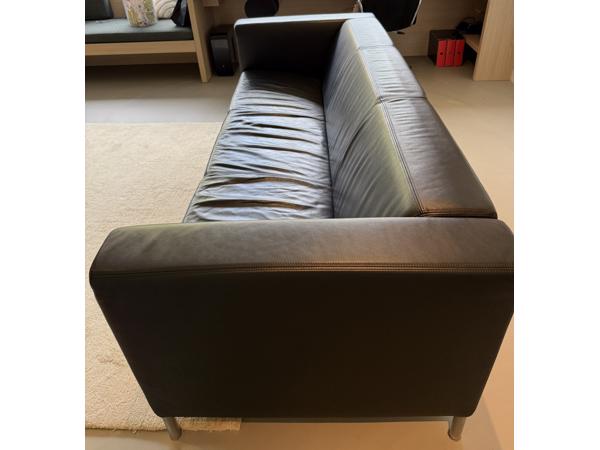 Gelderland Bank – 3-zits designbank – zwart leer – topstaat
