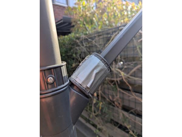 Zweef Parasol vierkant 3x3m