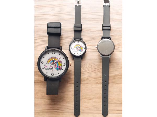 Horloge voor Kinderen - Regenboog - Kast 34 mm - Zwart