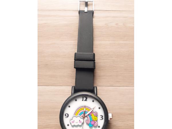 Horloge voor Kinderen - Regenboog - Kast 34 mm - Zwart