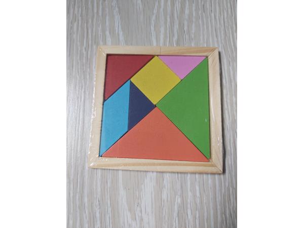 Lg-imports Houten Vormenpuzzel 12 Cm 7 Stukjes - Tangram