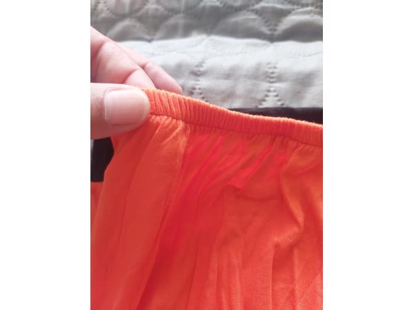 Metrofive playsuit offshoulder glitter oranje L