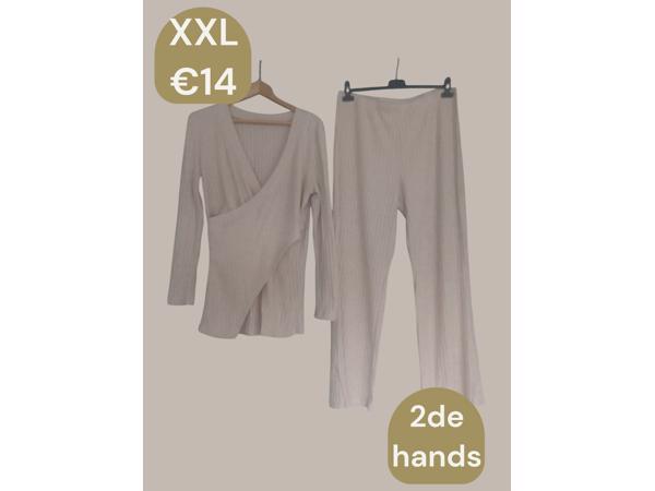 2 delige set beige XXL