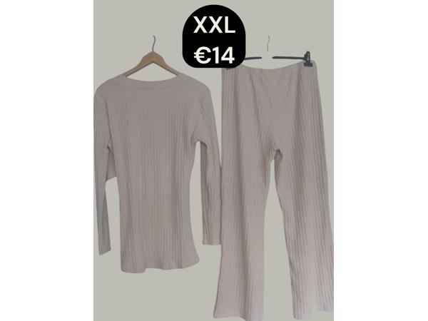 2 delige set beige XXL