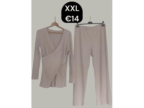 2 delige set beige XXL