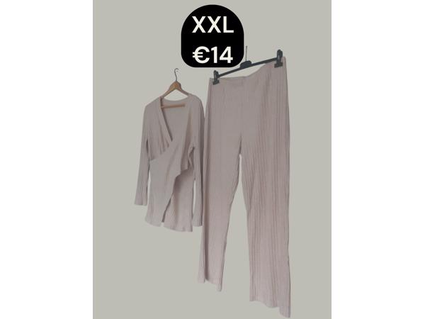 2 delige set beige XXL