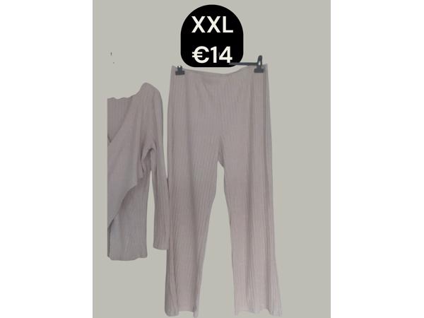 2 delige set beige XXL