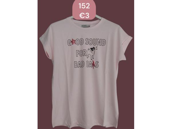 Glo-Story t-shirt good sound roze 152