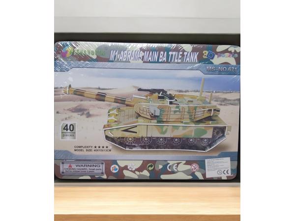 3D puzzel Tank 40 stukjes