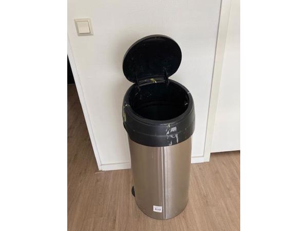 Prullenbak RVS soft touch 60 liter