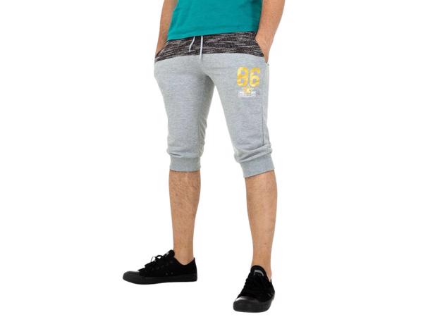 Heren korte broek lichtgrijs M