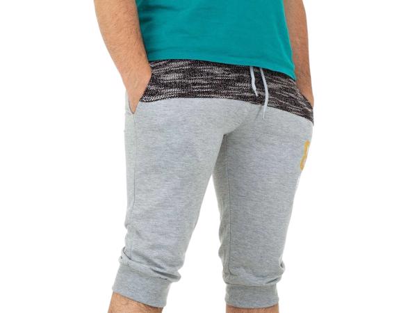 Heren korte broek lichtgrijs M