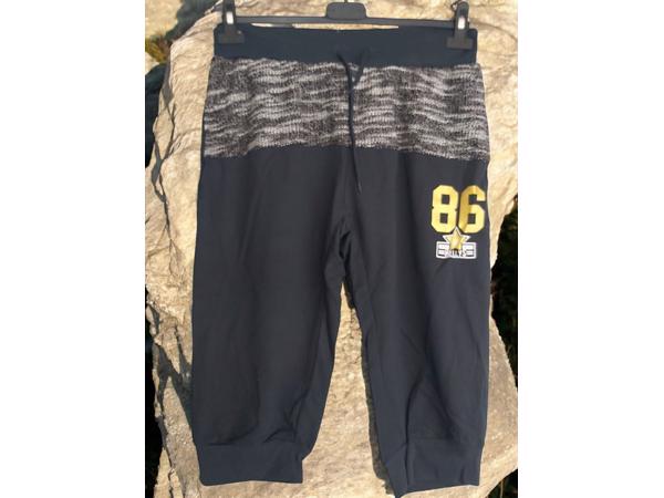 Heren korte broek donkerblauw grijs L