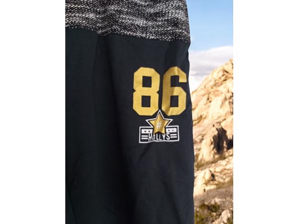 Heren korte broek donkerblauw grijs L