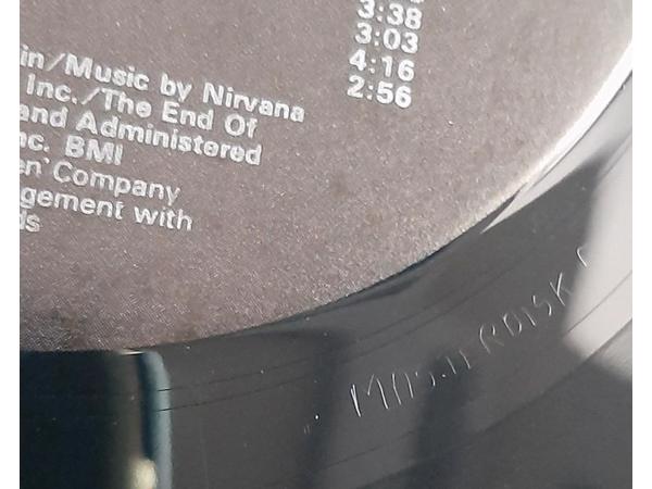NIRVANA LP NEVERMIND  1991 USA