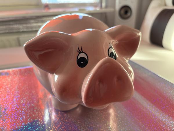 XL Vrolijke Spaarvarken (Keramiek)