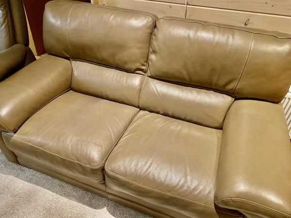 Als nieuwe Italiaanse Leren Bank Te koop Nieuw €1399 nu €350