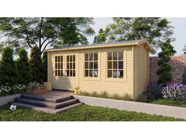 Blokhut - Tuinhuis Justine | 40 mm | vuren onbehandeld