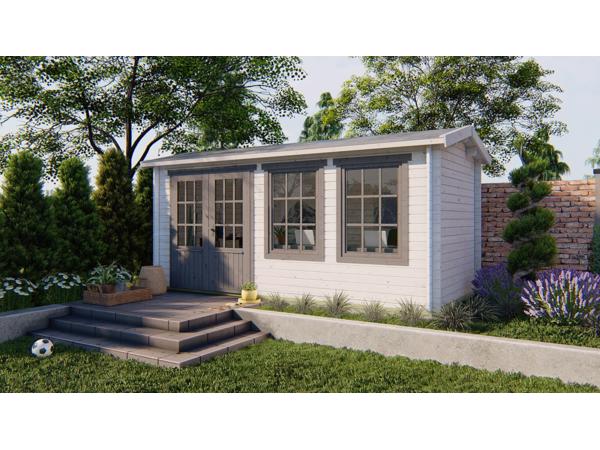 Blokhut - Tuinhuis Justine | 40 mm | vuren onbehandeld