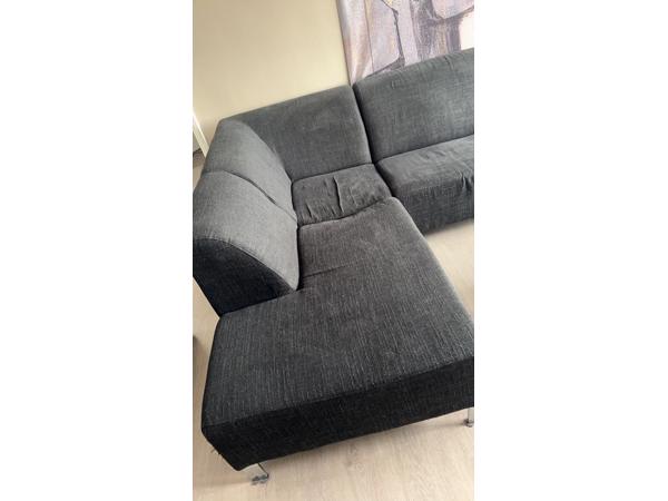 Antraciet Hoekbank