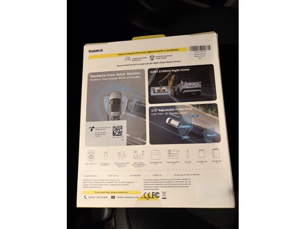 Baseus dashcam 4K&#x2B;1080P