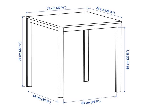 Gratis Witte eettafel/bureautafel (IKEA VIHALS)