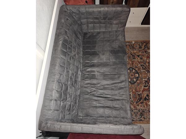 Loveseat - kleine bank 120 velvet grijs