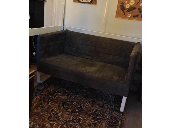 Loveseat - kleine bank 120 velvet grijs