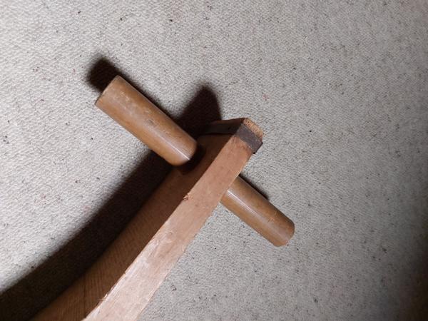 Wasstamper van hout uit de vijftiger jaren