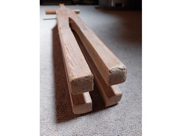 Wasstamper van hout uit de vijftiger jaren