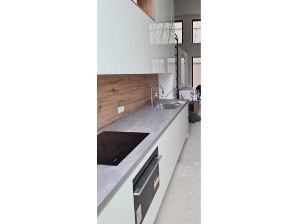 Keukenblad laminaat, kleur grijs beton