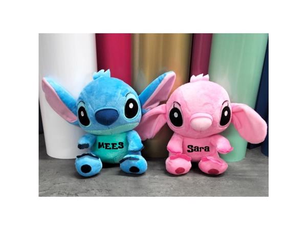 Stitch of Angel knuffels met naam