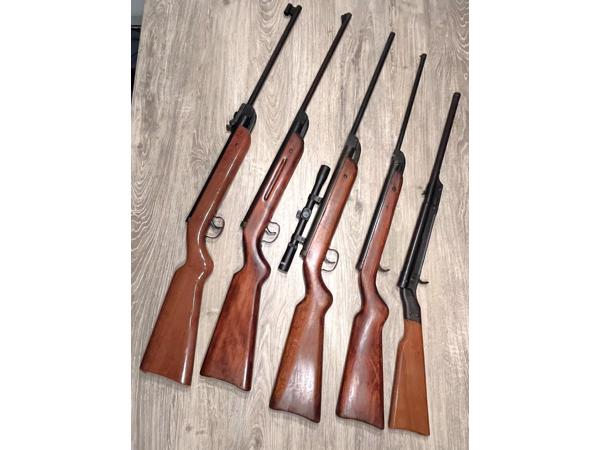 Vijf Diana luchtbuksen