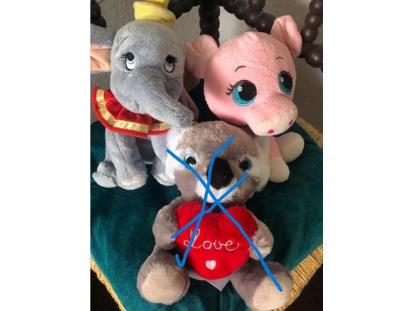 -nieuwe mooie lieve knuffels - 2 stuks