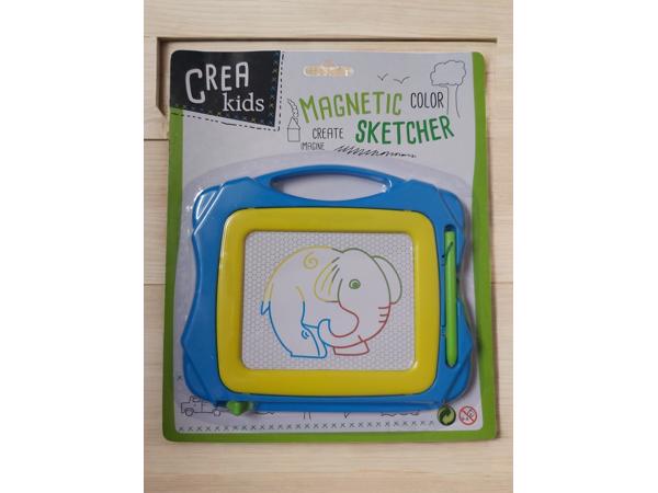 Crea Kids, magnetich teken bord blauw geel klein formaat