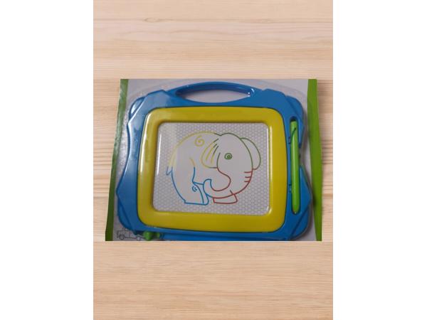 Crea Kids, magnetich teken bord blauw geel klein formaat